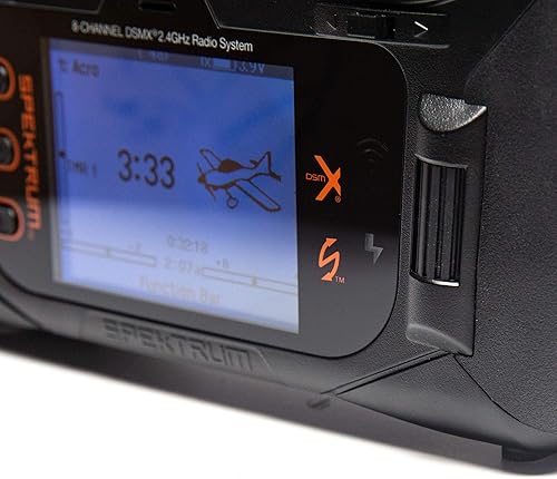 Miniatura 6 de Spektrum Transmisor DSMX NX8 de 8 canales con receptor de telemetría AR8020T, SPM8200, negro grande