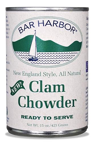 Bar Harbor New England - Sopa de almejas, 15 onzas (paquete de 6), el embalaje puede variar