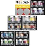 MEEDEN Heavy Body Acrylic Paint Set, 100 Colors Acrylic Paint Tubes, Non-toxic 0.41 fl Oz /12ml Acrylic Paints for Adults, Beginners, Professional Acrylic Paint for Canvas Painting