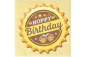 Cheers Hoppy Birthday Beverage Napkins