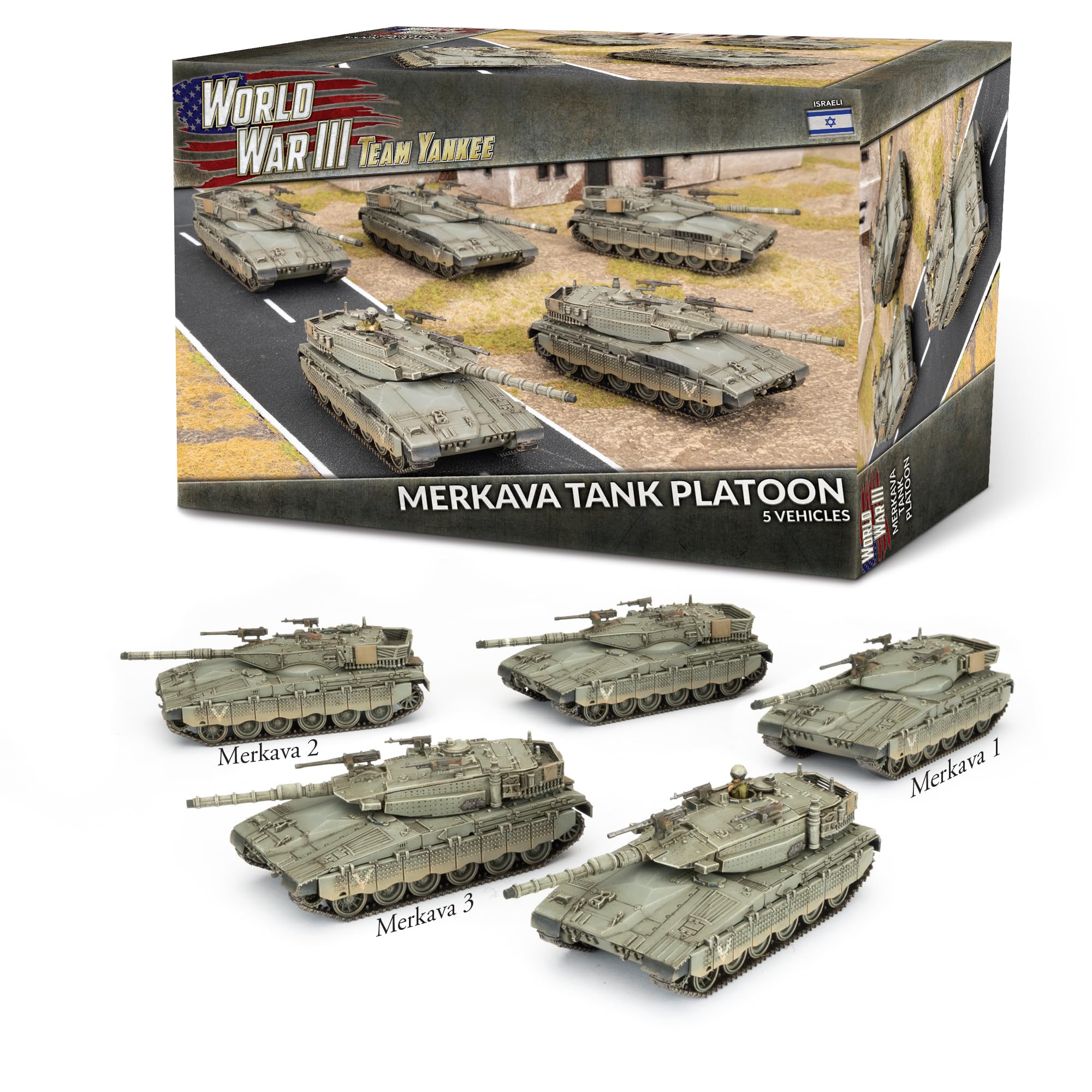 Flames of War - Team Yanke - Merkava 3 Tank Platoon