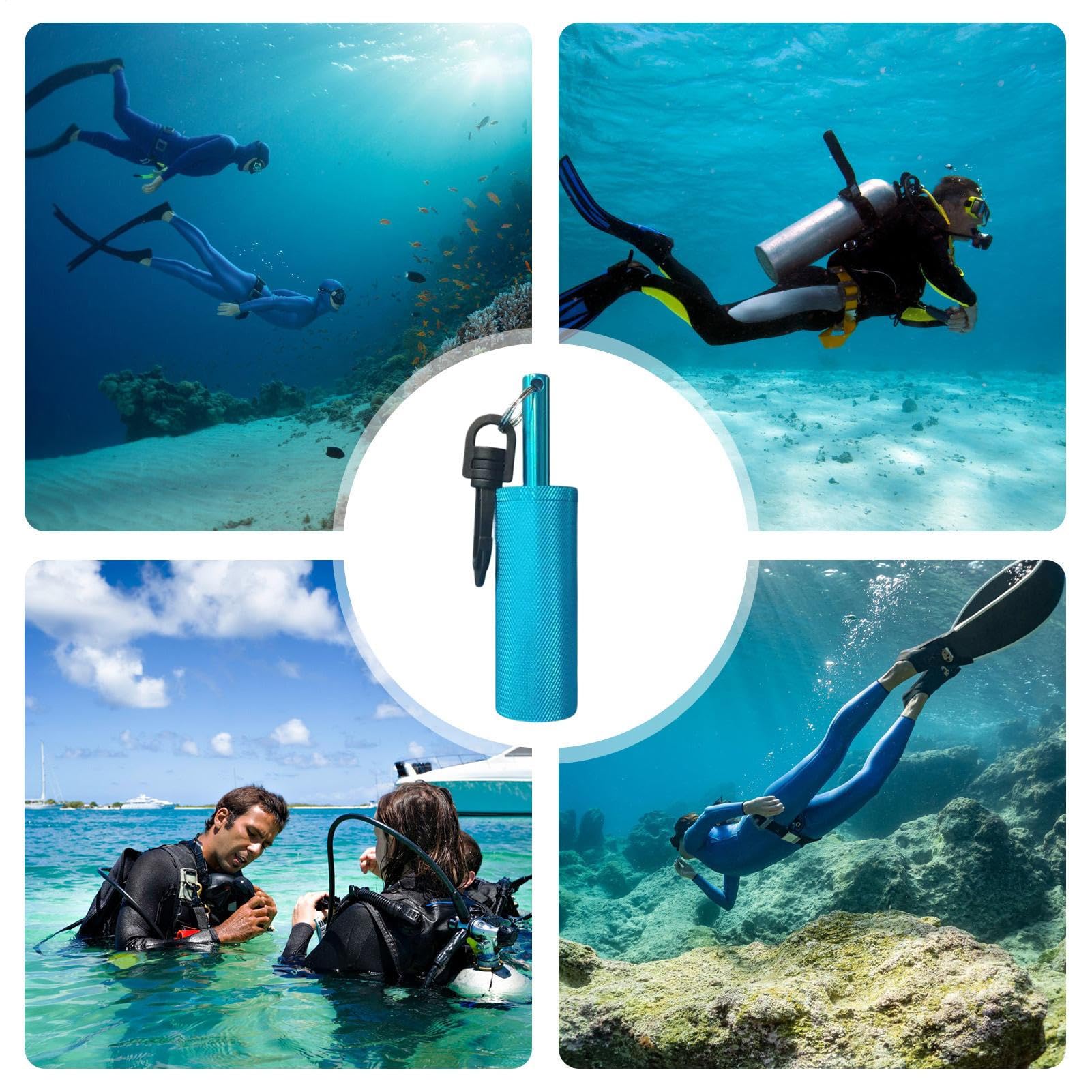 Diving Sonaglio - Sonda Di Segnalazione Resistente Ad Alta Pressione,Accessorio Per Comunicazione Subacquea Con Asta E Gancio,Per Immersioni in Acque Complesse Bassa Visibilità Grotte e Fondali Marini