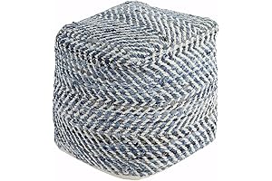 Signature Design by Ashley Chevron Pouf Ottoman