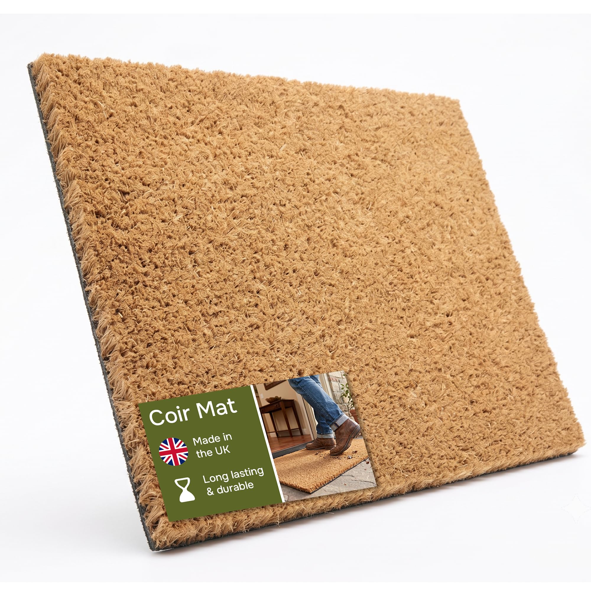 eXtreme Heavy Duty Coir Matting Roll – Cut to Size, 1m x 4m