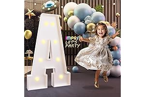 Giant Illuminated Letter A: Your Radiant Marquee Decor