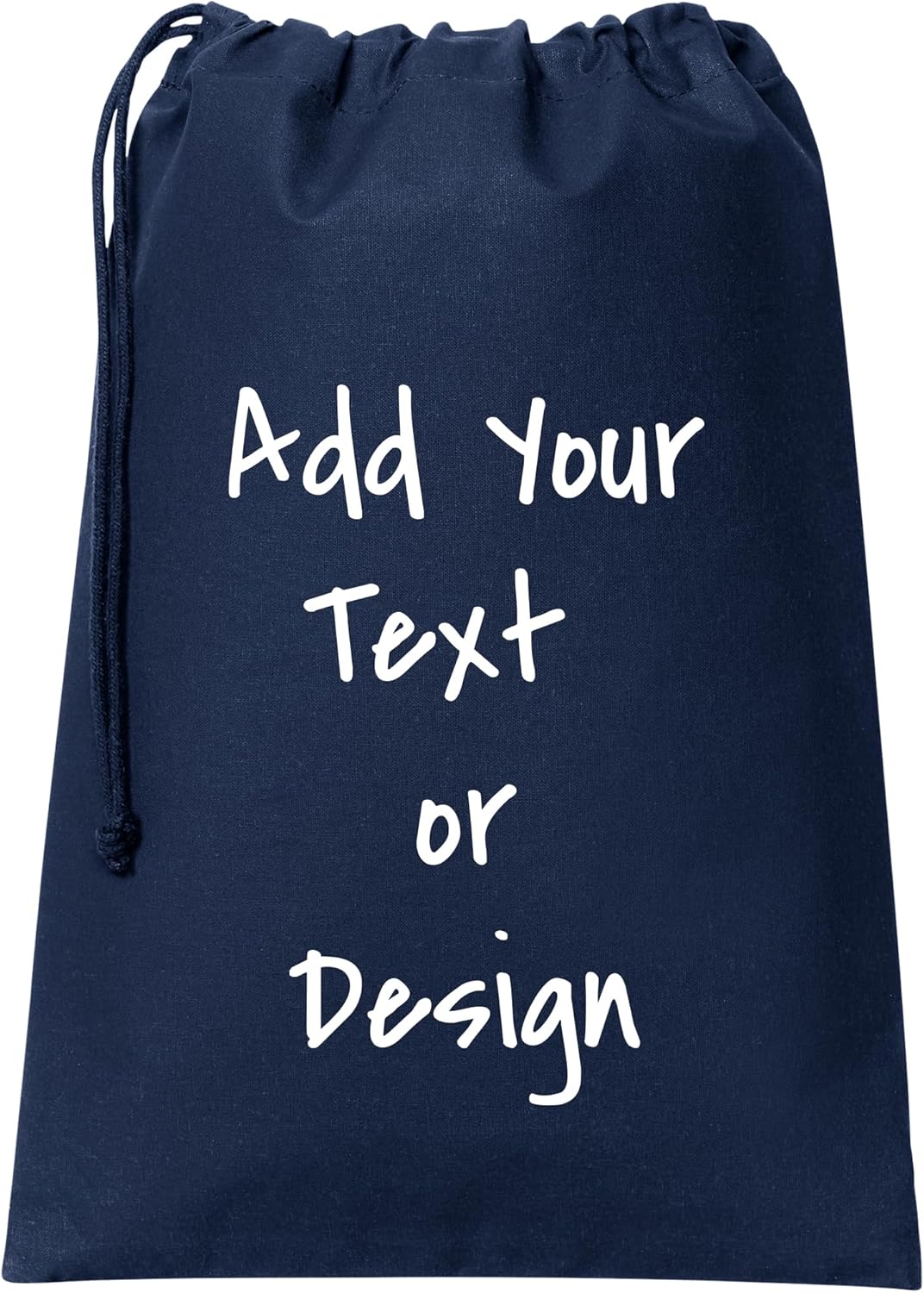 Personalized Cotton Drawstring Bag 16in x 11in (Natural)