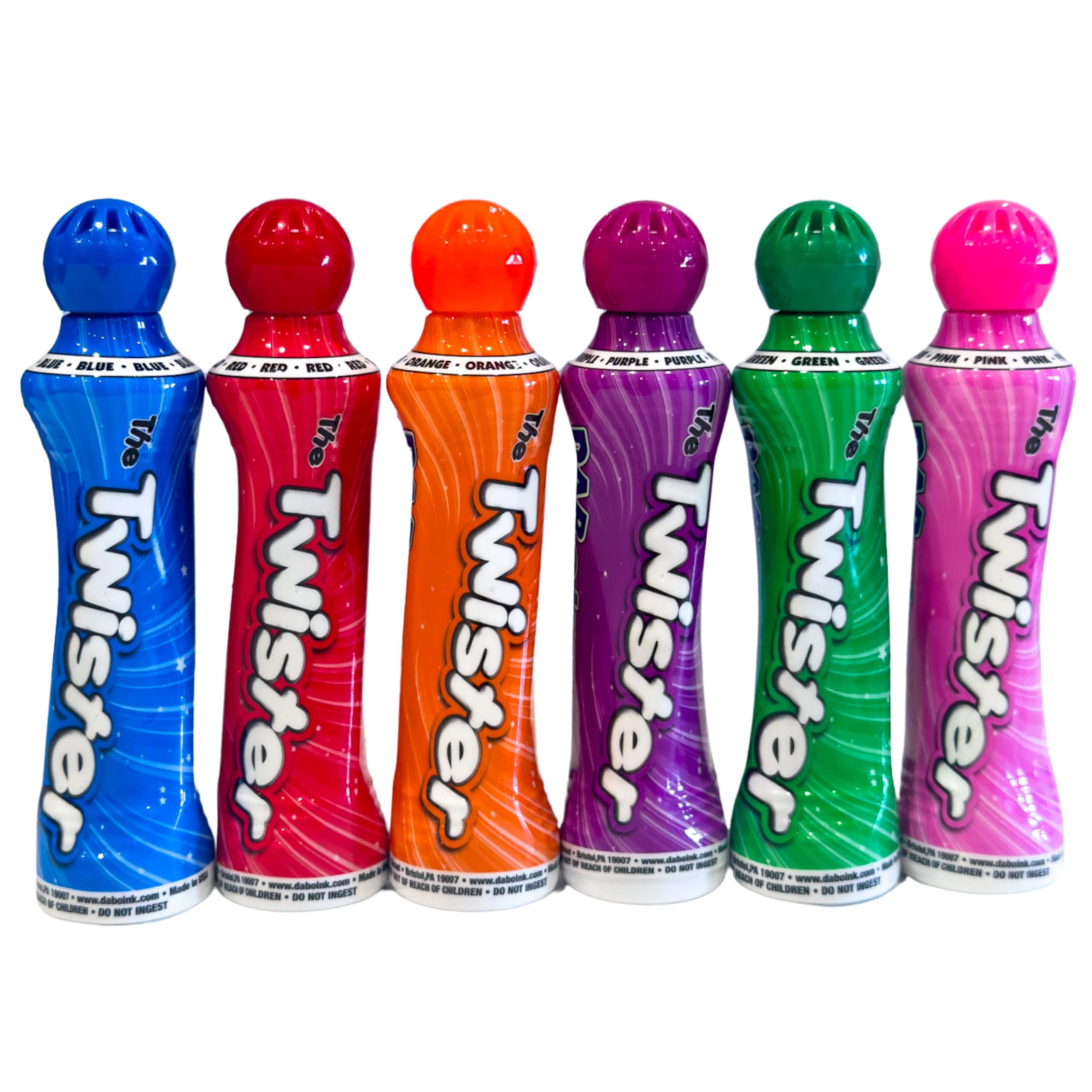 Bingo Dabbers Pack of 6 for Dotting Game Books Tickets, Sheets & Cards, Sponge Tip Jumbo Bingo Pens with Bright Marker Ink