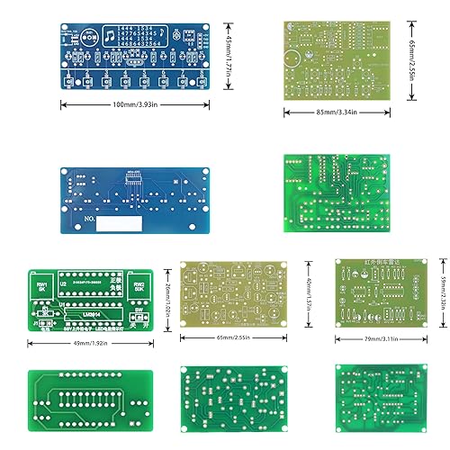 Miniatura 5 de Kit de práctica de soldadura 5 en 1, órgano electrónico para 8 personas, indicador de potencia, amplificador de potencia, radar de inversión