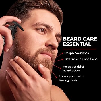 Beardo Godfather Beard Wash Shampoo for Men (3.33 oz) | Fights Dandruff and Hair loss | Refreshing Fragrance | Active cleansing | Purifies and cleanses skin and beard | Protection from Sun and Dirt |