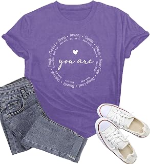 Christian Shirts for Women Jesus Faith Shirt You are Inspiration Tee