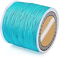 Vista 20 de Cheris - Cuerda de nailon para abalorios de nailon de 0.031 in, color azul, hilo de macramé, para hacer joyas, suministros de envoltura Kumihimo
