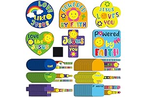 36 Sets Religious Crafts for Kids Bulk DIY Retro Faith Magnets Craft Kits