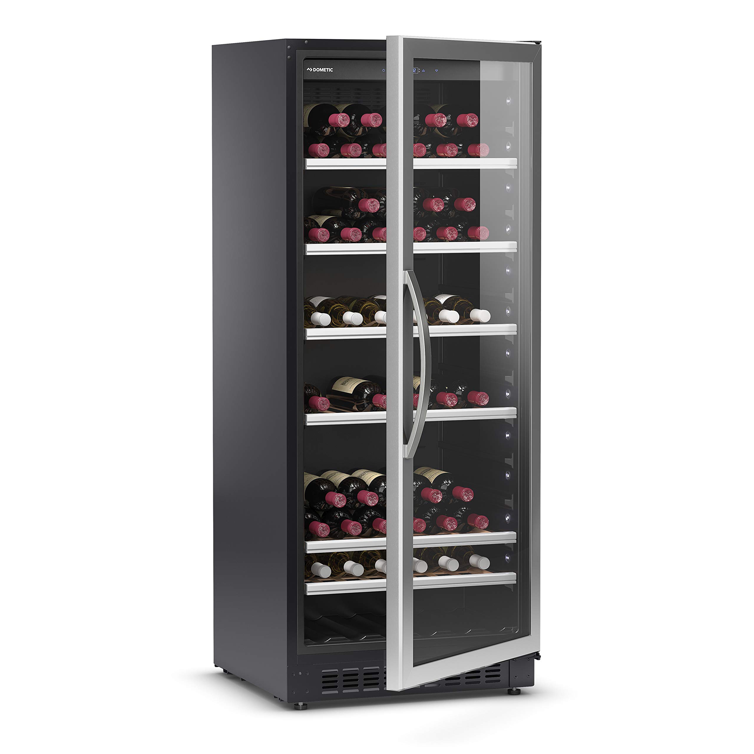 C101G Kompressor-Weinkühlschrank mit Glastür für 101 Flaschen ideal für die Wein-Präsentation in Restaurants, Bistros oder Hotels