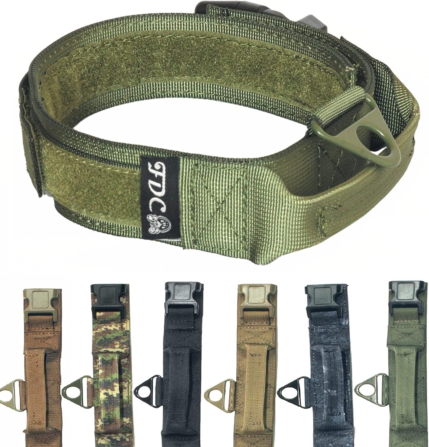 FDC Heavy Duty Tactical Military Army Dog Collars Handle