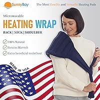 Vista 4 de SunnyBay Envoltura de cuello en forma de C lavanda con almohadilla térmica de espalda baja