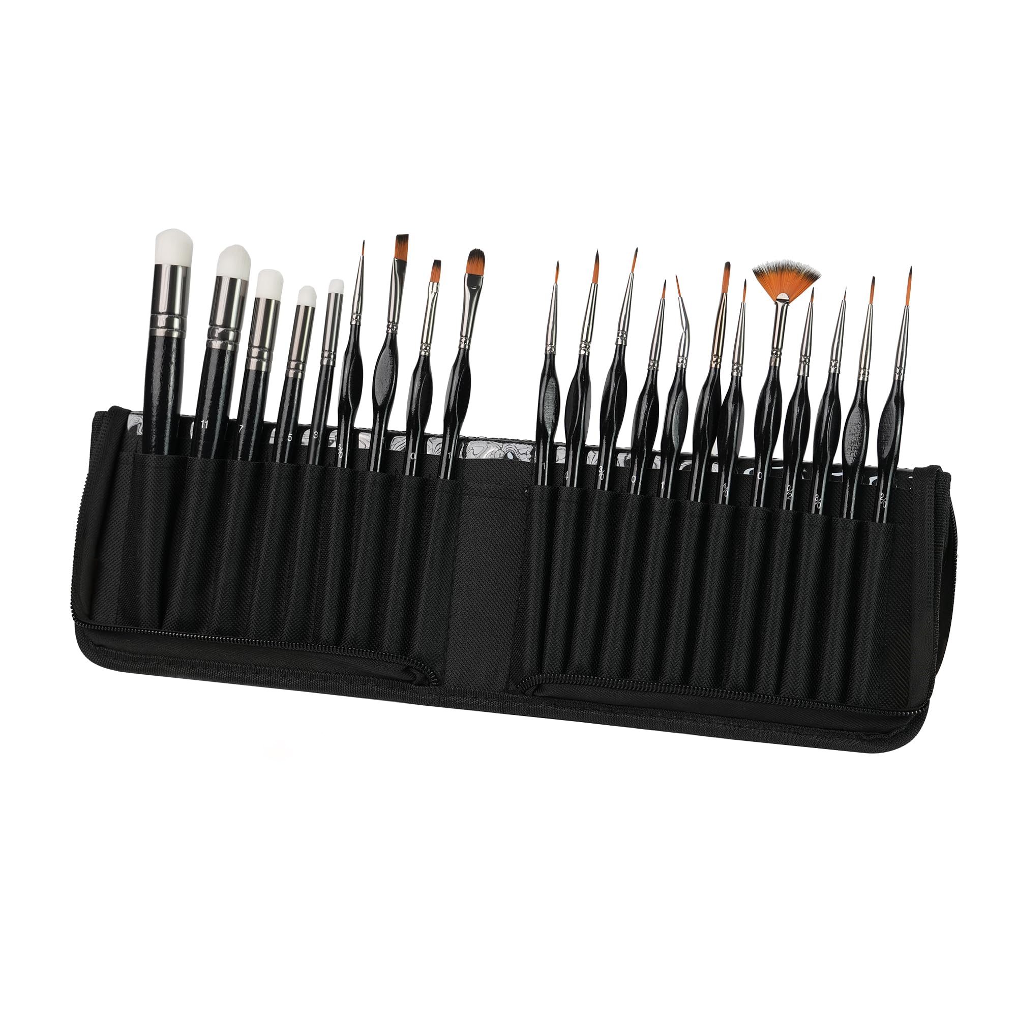 21pcs Paint Brush Set, Acrylic Paint Brushes, Paint Brushes with Dry | With Angled Spot,…