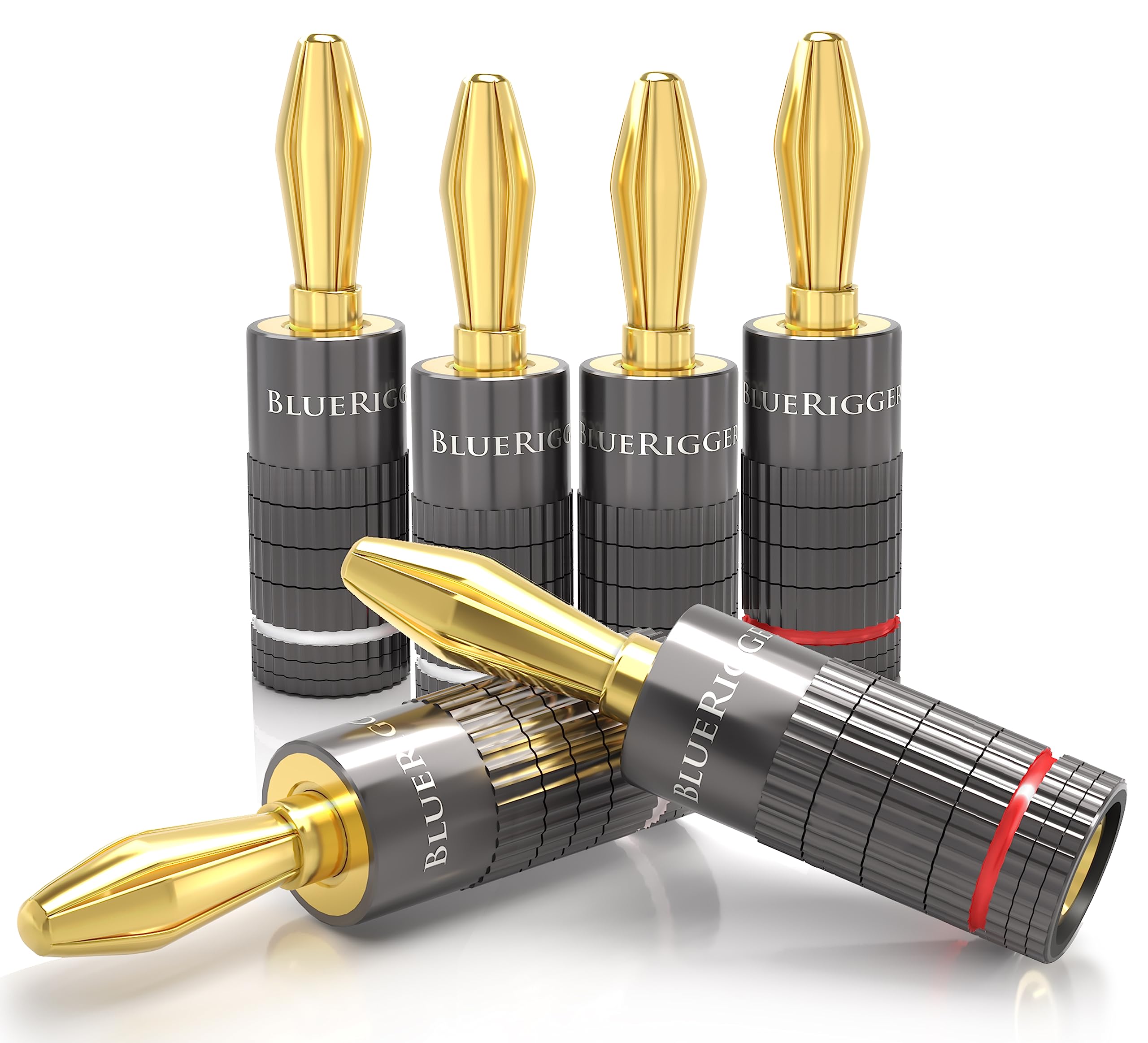 Amazon.com: BlueRigger Banana Plugs 3 Pairs / 6 pcs (Closed