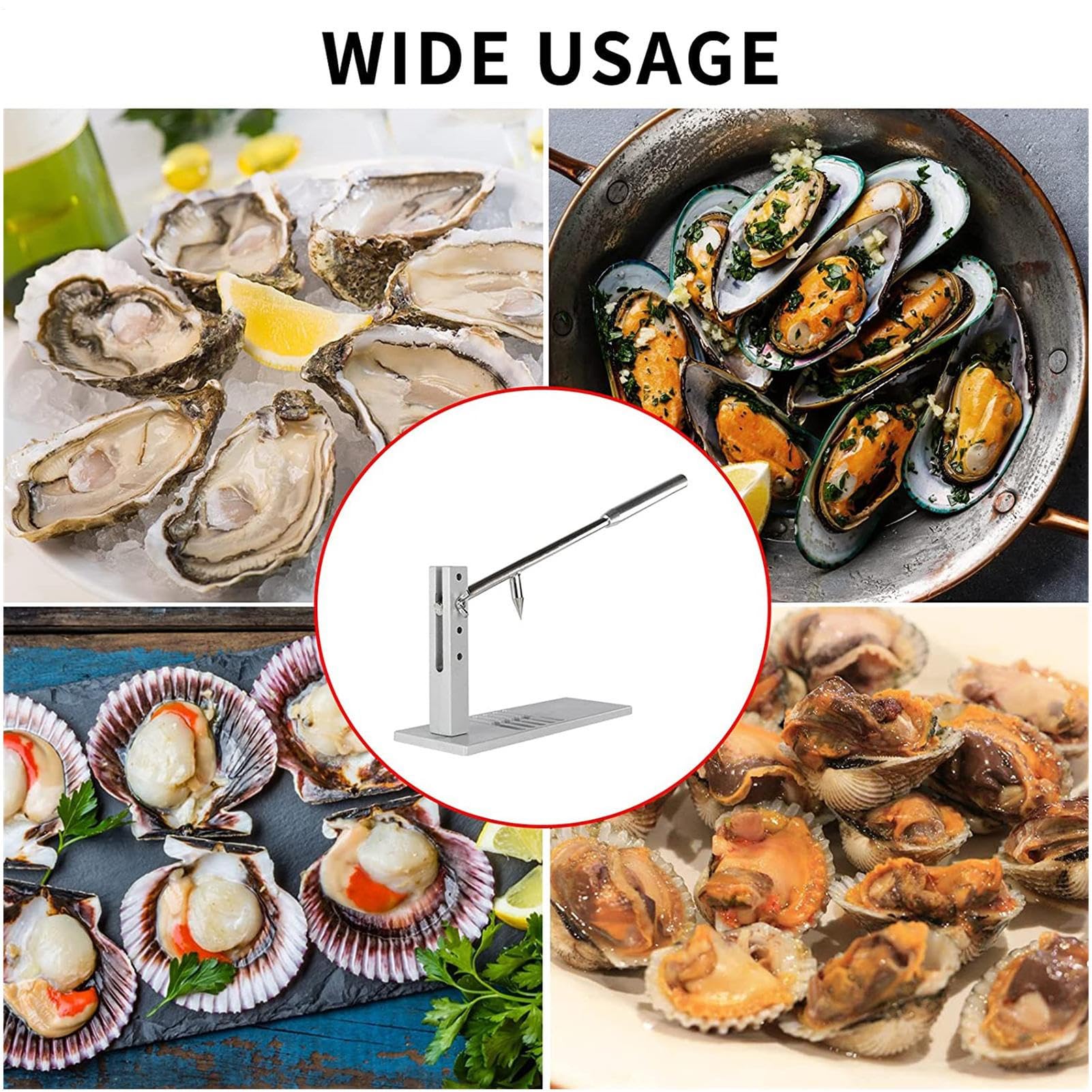 Juego de pelador de , herramienta para pelar , abridor de , abridor de conchas, 2 cuchillos peladores, abridor de mariscos, juego de herramientas para el