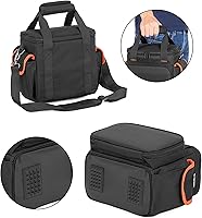 Vista 3 de Trunab Estuche de transporte compatible con Jackery Portable Power Station Explorer 160240300, bolsa de almacenamiento con bolsillos inferiores