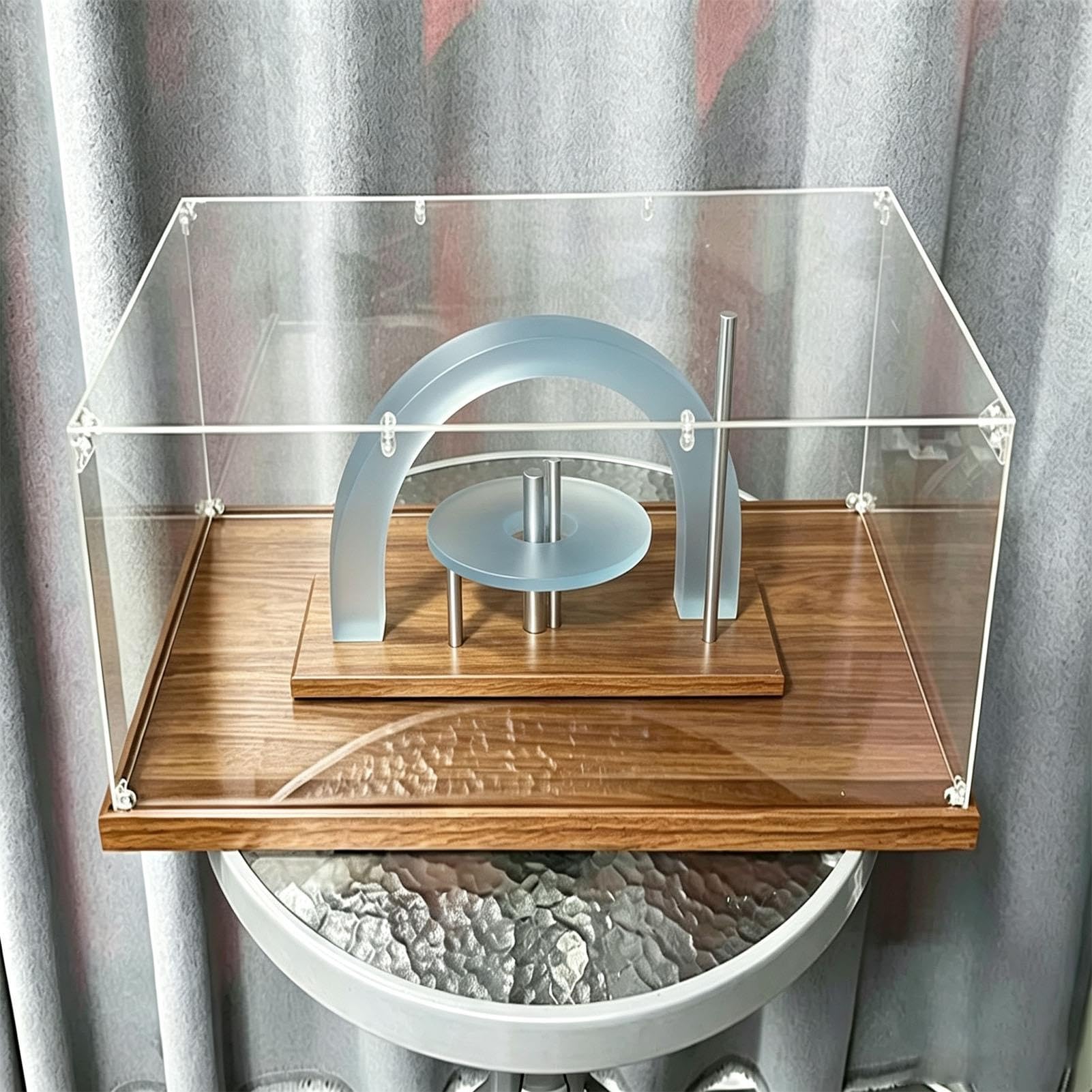 Boîte De Présentation Cubique en Acrylique Transparent avec Socle