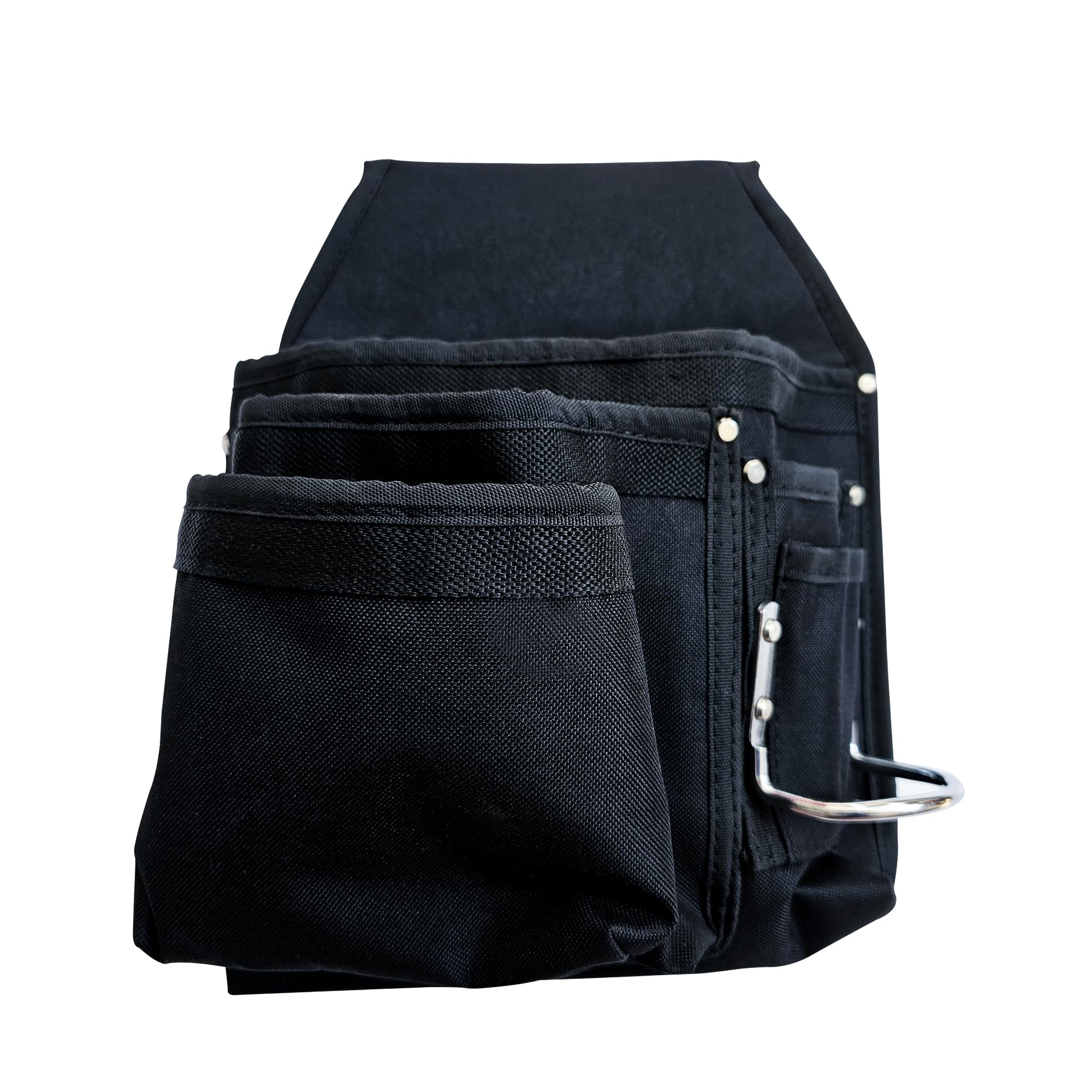 R Dawg Nylon Construction Tool Pouch - Dominant Right Side - 9 Pockets - 3 Inch Belt Slit - Professional Grade - Carpenter Pouch