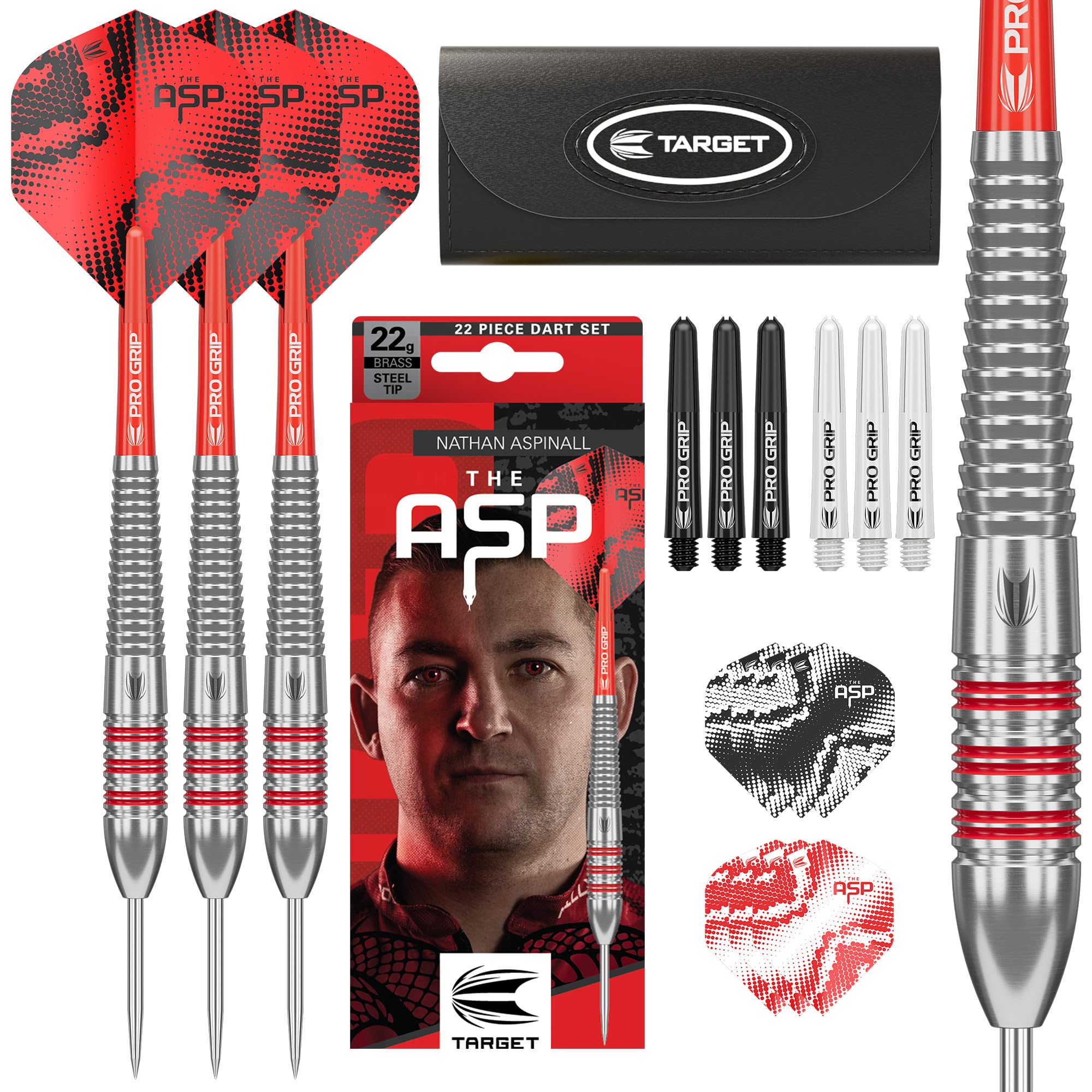 Amazon.com : Target Darts Nathan Aspinall Brass Steel Tip Dart Set