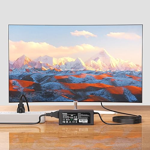 Miniatura 6 de Adaptador de 19 V para monitor LG de 34" 32" 29" 27" 24" 23" 22" 20" 19" UltraWide IPS Curvo LED 4K UHD LCD Widescreen Monitor 65W Cable de