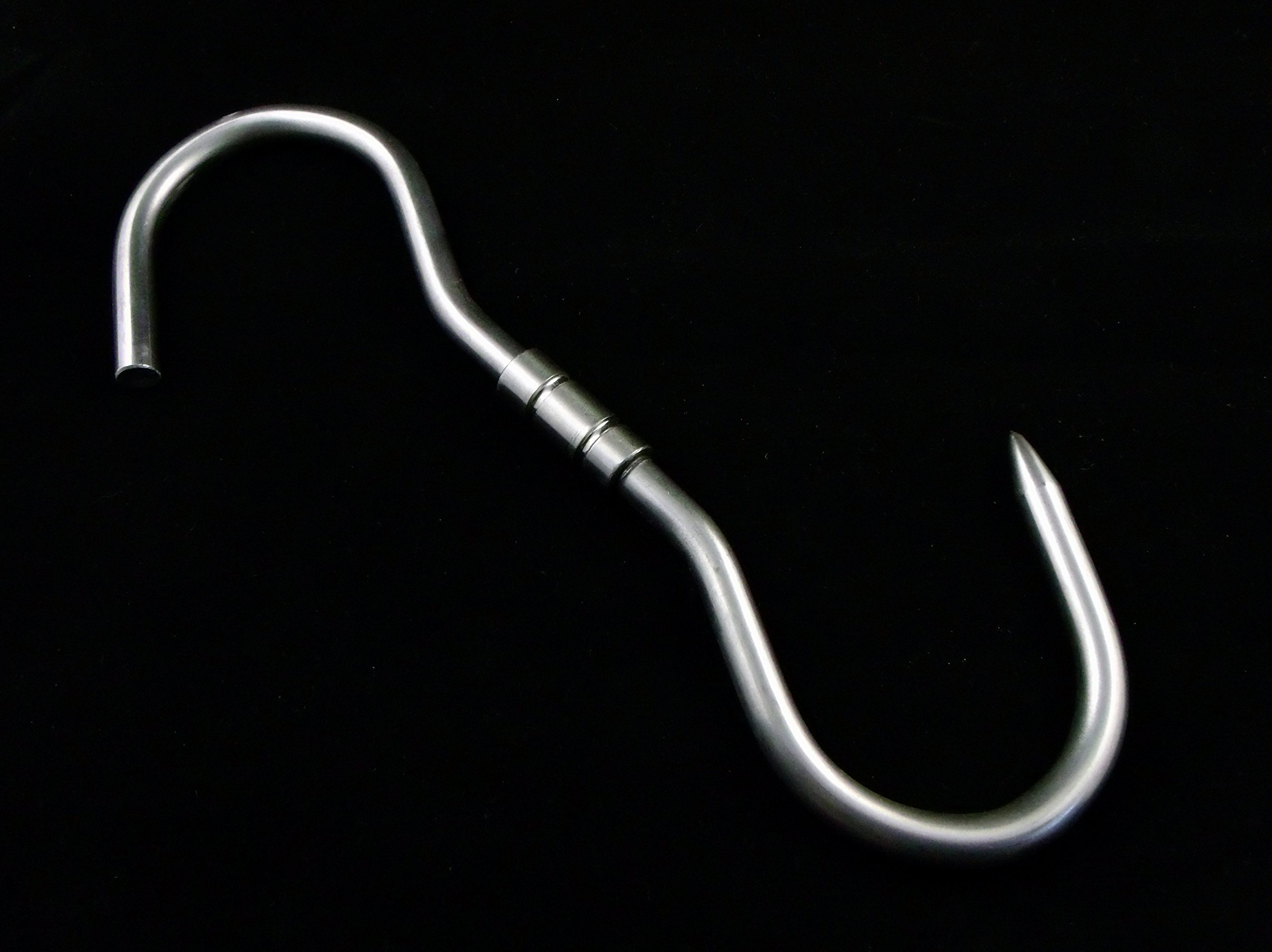 5 STÜCK PROFI S-Haken - 260x10mm Drehhaken - Dreh Haken Wildhaken Zerwirkhaken Swivel Hook