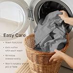 California Design Den Luxury Twin Sheet Set - 100% Cotton, 600 Thread Count Deep Pocket Twin Sheets, Hotel-Quality Bedding with Soft Sateen Weave - Mist Grey