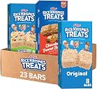 Rice Krispies Treats Crispy Marshmallow Squares, Kids Snacks, Cereal Bars, Variety Pack (3 Boxes, 23 Bars)