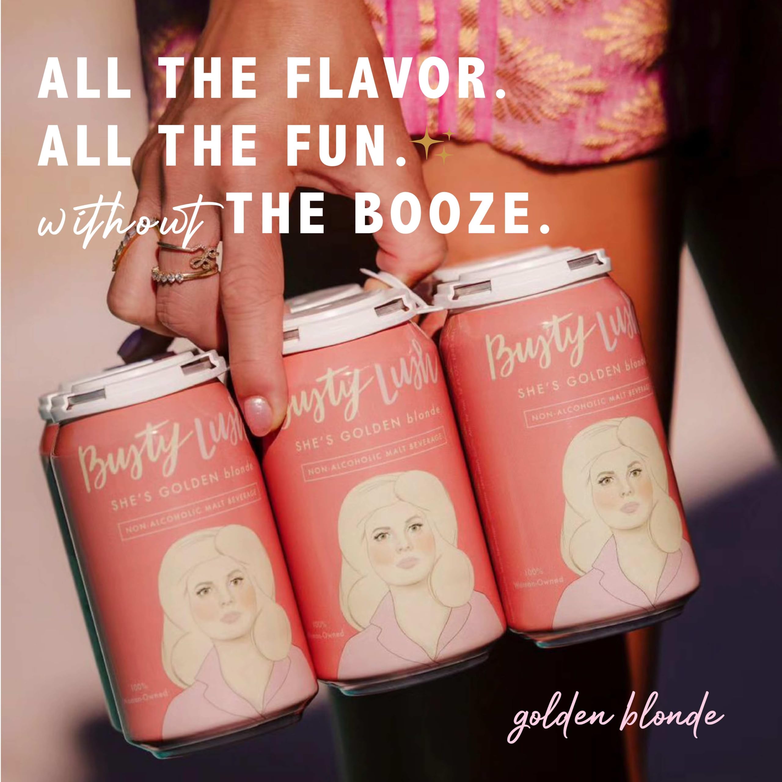 Amazon.com: Busty Lush Non-Alcoholic Craft Beer, Blonde Ale – Non
