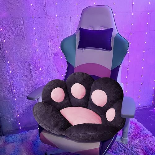 Miniatura 4 de Ditucu Cat Paw Cushion Kawaii Chair Cushions 27.5 x 23.6 inch Cute Stuff Seat Pad Comfy Lazy Sofa Office Floor Pillow for Gaming Chairs Room Decor