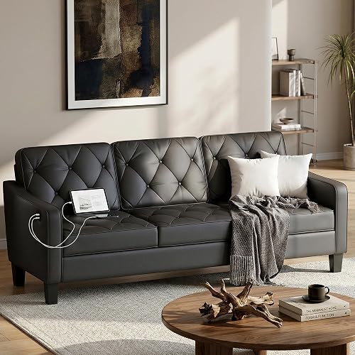 Mid Century Tufted Sofa