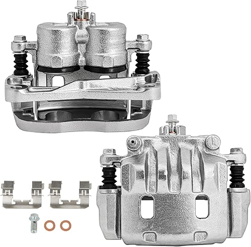 SCITOO Pinzas de freno delanteras izquierdas+derecha con soporte 19B2683 19B2682 compatible para Saab 9-2X 2005-2006 para Subaru Impreza 2002-2016