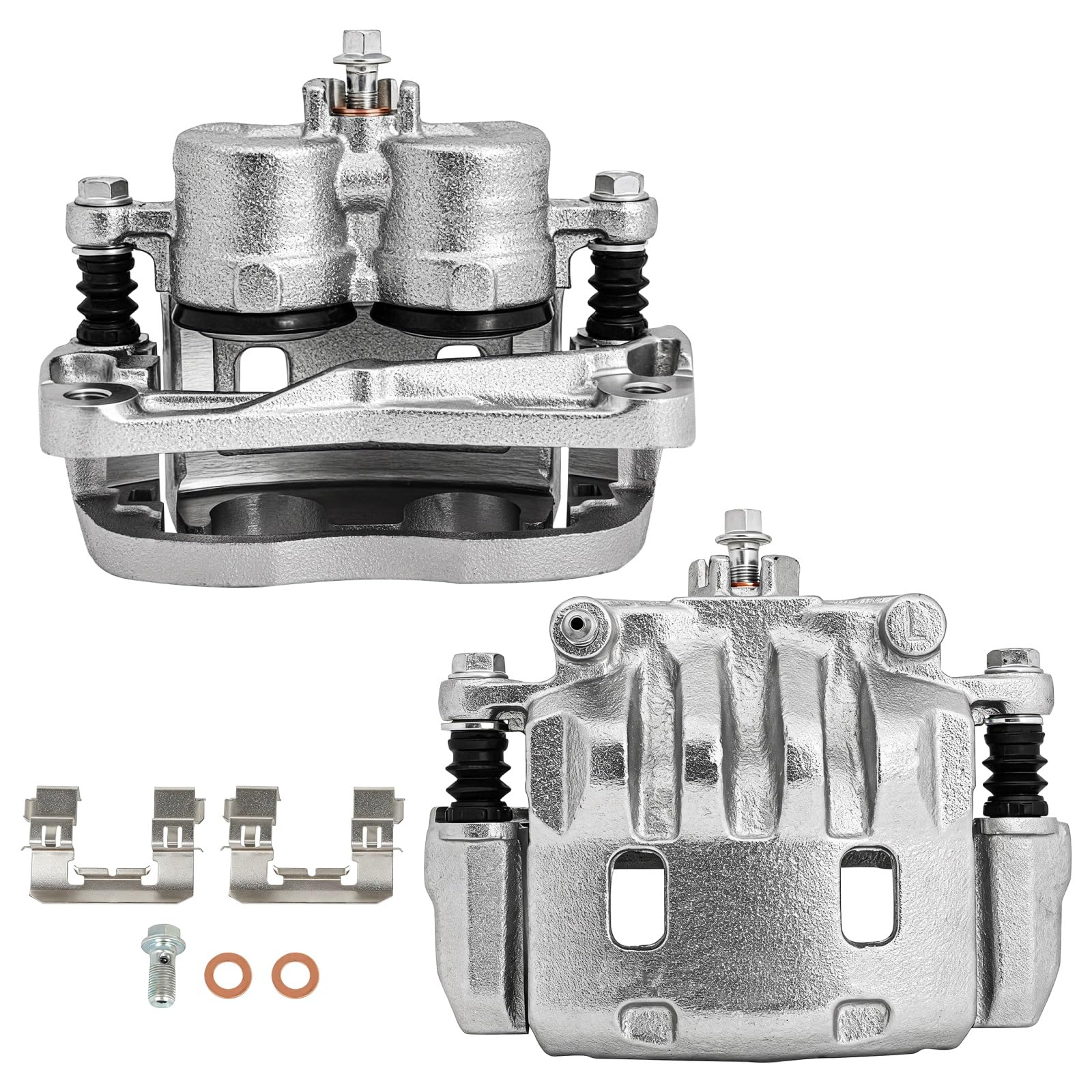 SCITOO Front Left &amp; Right Disc Brake Calipers With Bracket 19B2683 19B2682