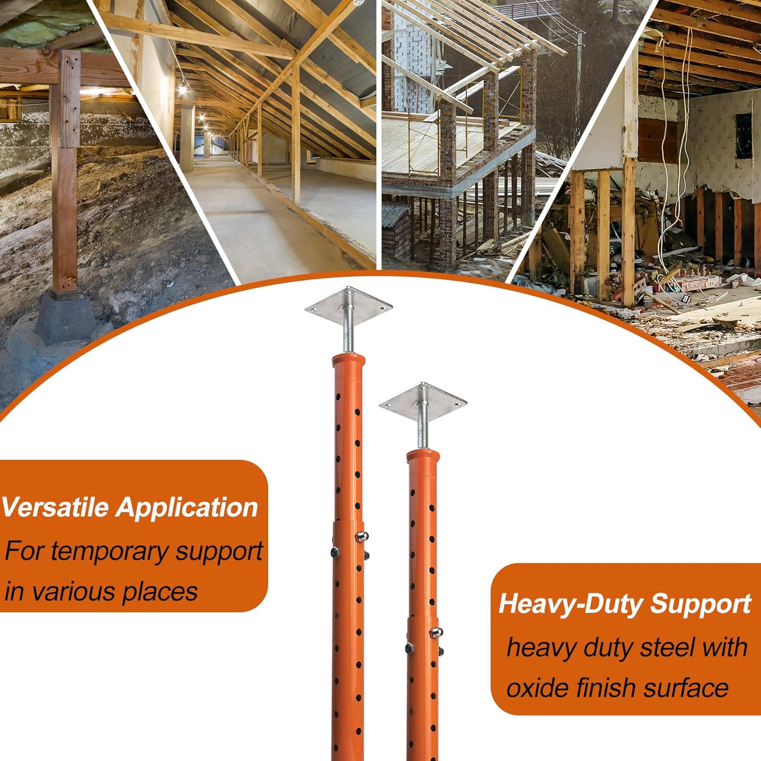 Basement Floor Jack House Jacks for Leveling, 18-36" Hight Range, 11023 lbs Max Load Capacity, Adjustable Support Beam Basement Jack Post Pole for Leveling Lifting Support Telescoping Jack