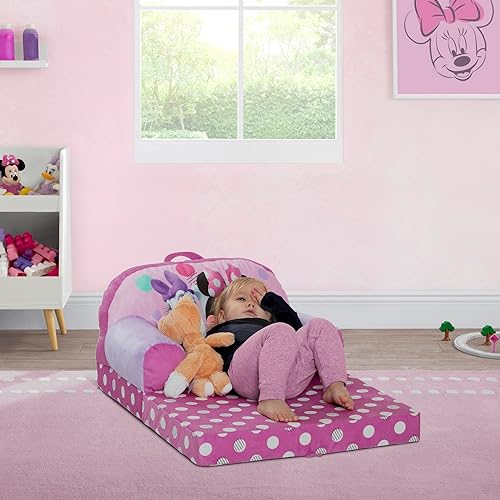 Miniatura 2 de Delta Children - Silla abatible Minnie Mouse Cozee Buddy para niños, rosa