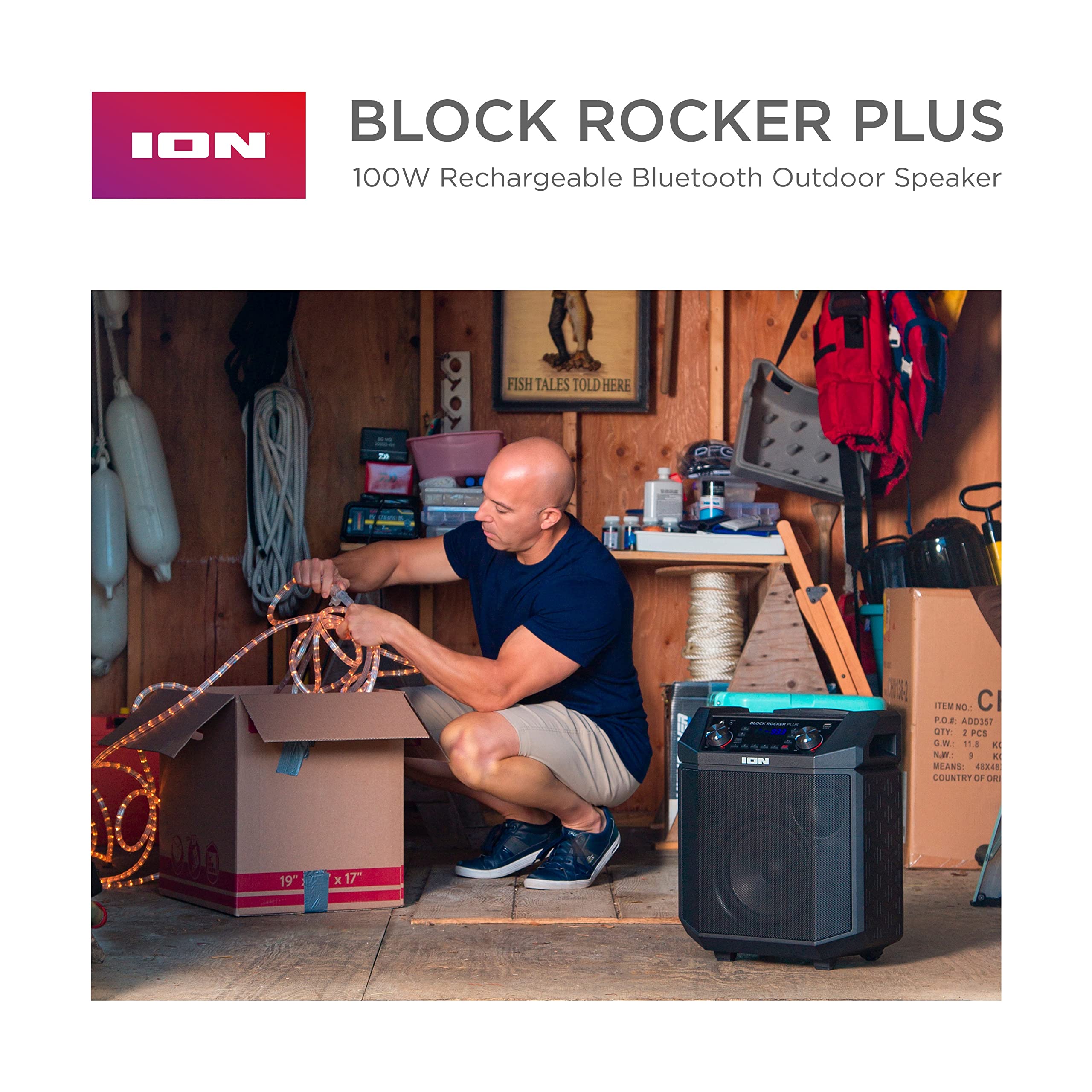 Buy ION Audio Block Rocker Plus Portable Bluetooth Speaker 100W W