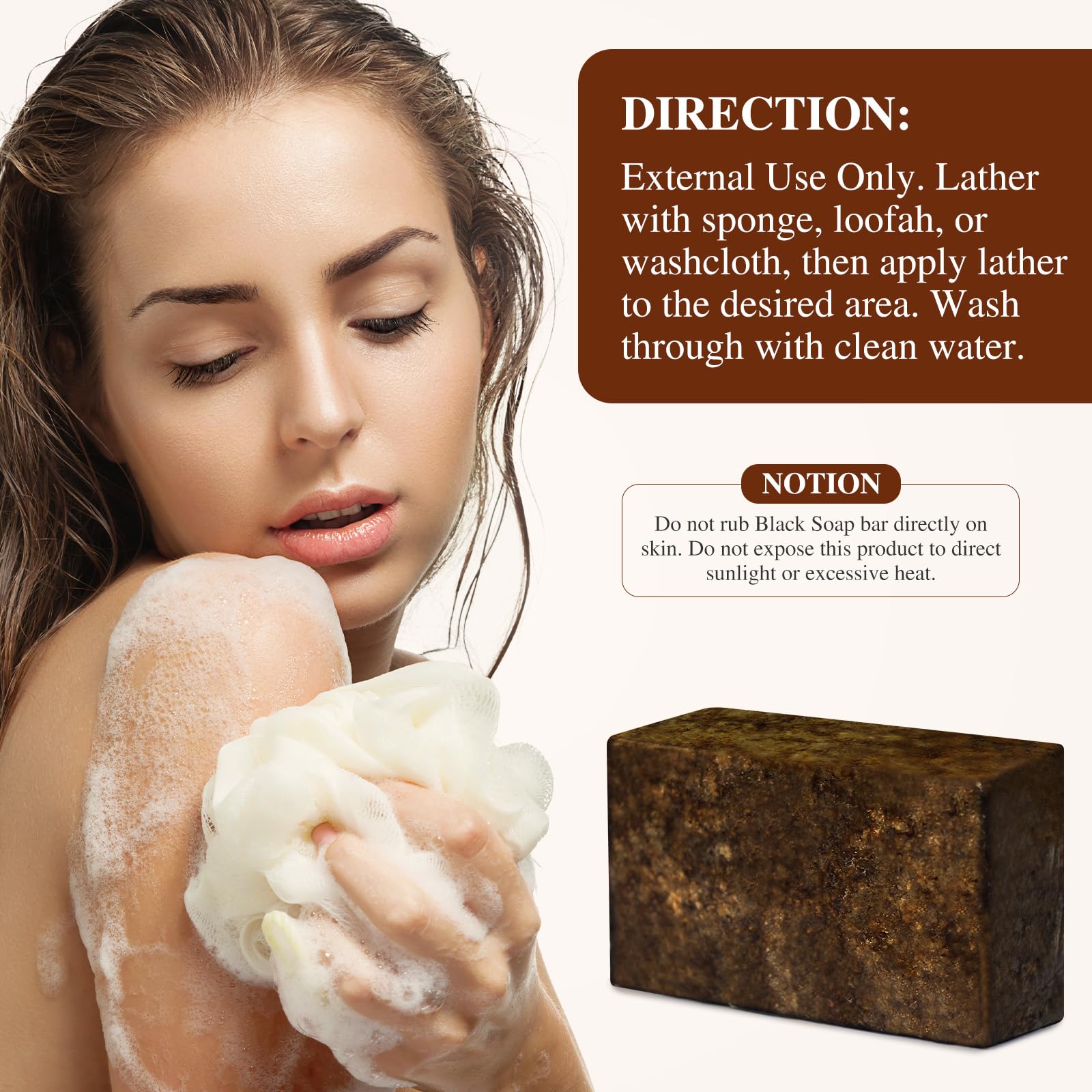 Amazon.com : ÉCLAT NATUREL African Black Soap, 100% Pure & Natural