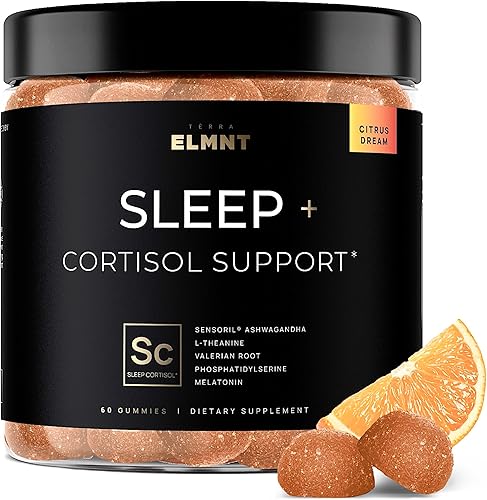 Gomitas para dormir extra fuertes de melatonina XR de 2,450 mg con melatonina de liberación lenta, teanina de magnesio y Ashwagandha Sensoril -
