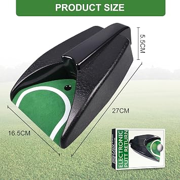 Flintronic Golf Automatic Putting Cup, Golf Ball Returner for Indoor Outdoor Golfs Practice, Golfs Hole Training Aids