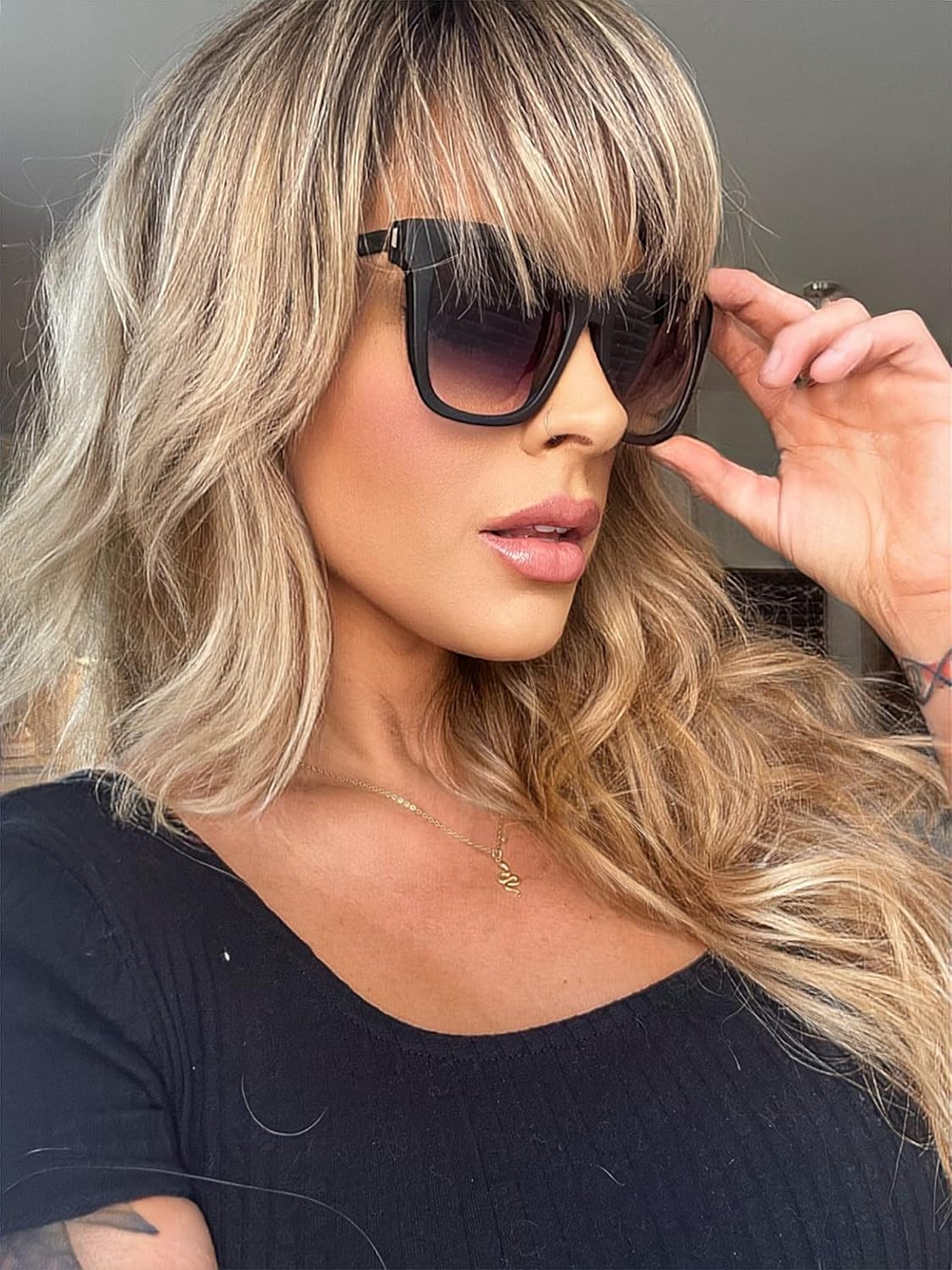 DIFF oversized lightweight square sunglasses for women, Hailey - Image 2