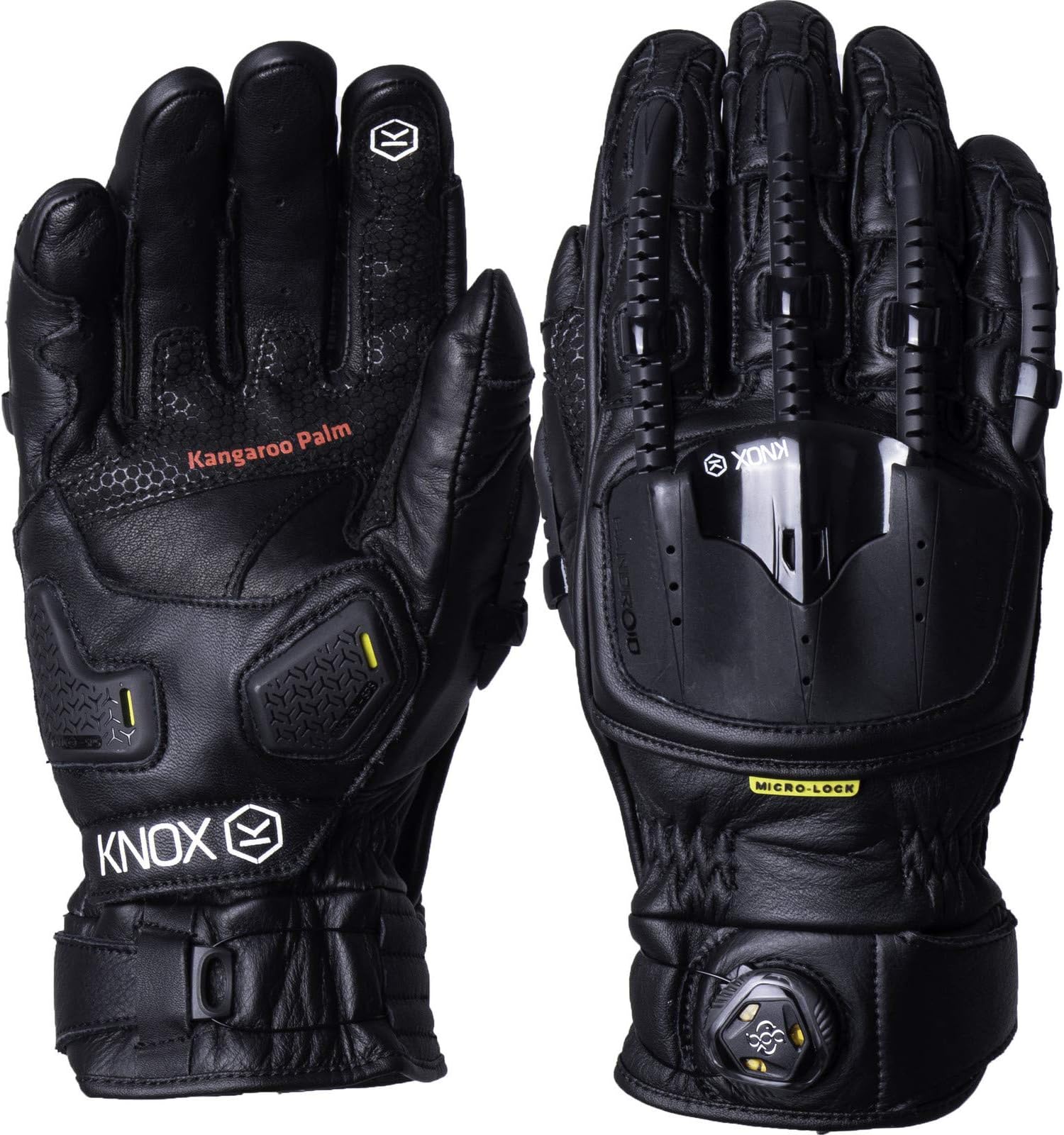 Knox Armoured Gloves Handroid POD All Black S (Mk4)
