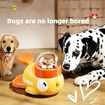 Pet Treat Launcher Toy,Press-to-Launch Pet Treat Thrower,Treat Dispenser for Dogs & Cats, Training & Exercise, Durable & Easy Clean