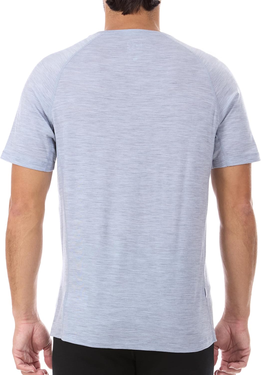 Merino Wool Mens Micro Weight Raglan T-Shirt - Short Sleeve Athletic Shirt - Anti-Odor - Moisture Wicking - Image 2