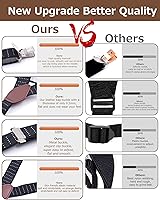 Vista 2 de BenRan 24 Pack Shirt Stays for Men Y-Style Adjustable Elastic Shirt Garters Holders Non-Slip Locking Clamps Shirt Tucker