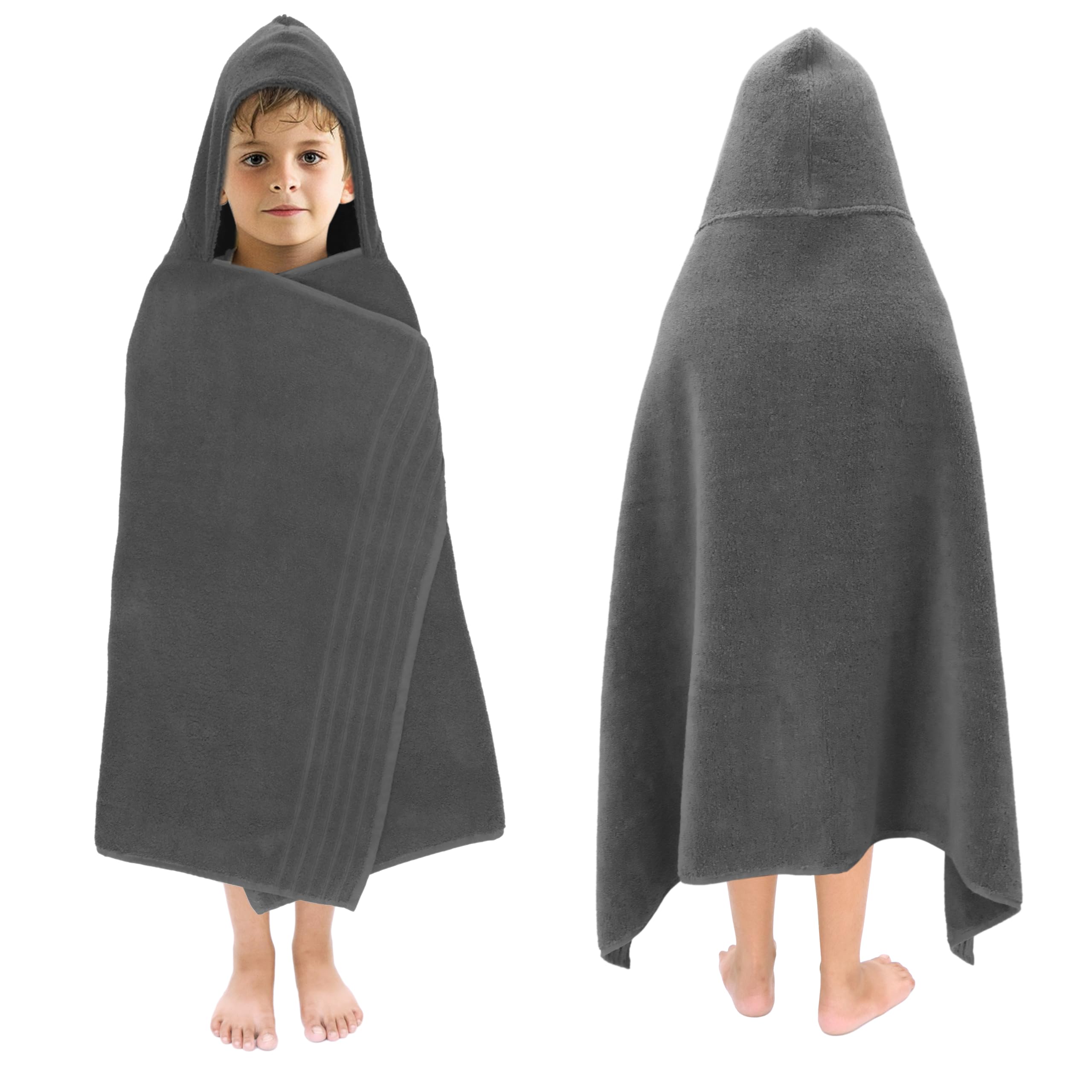 ORIGINAL KIDS Hooded Bath Towel - 100% Cotton Super Zero Twist Kids Towel