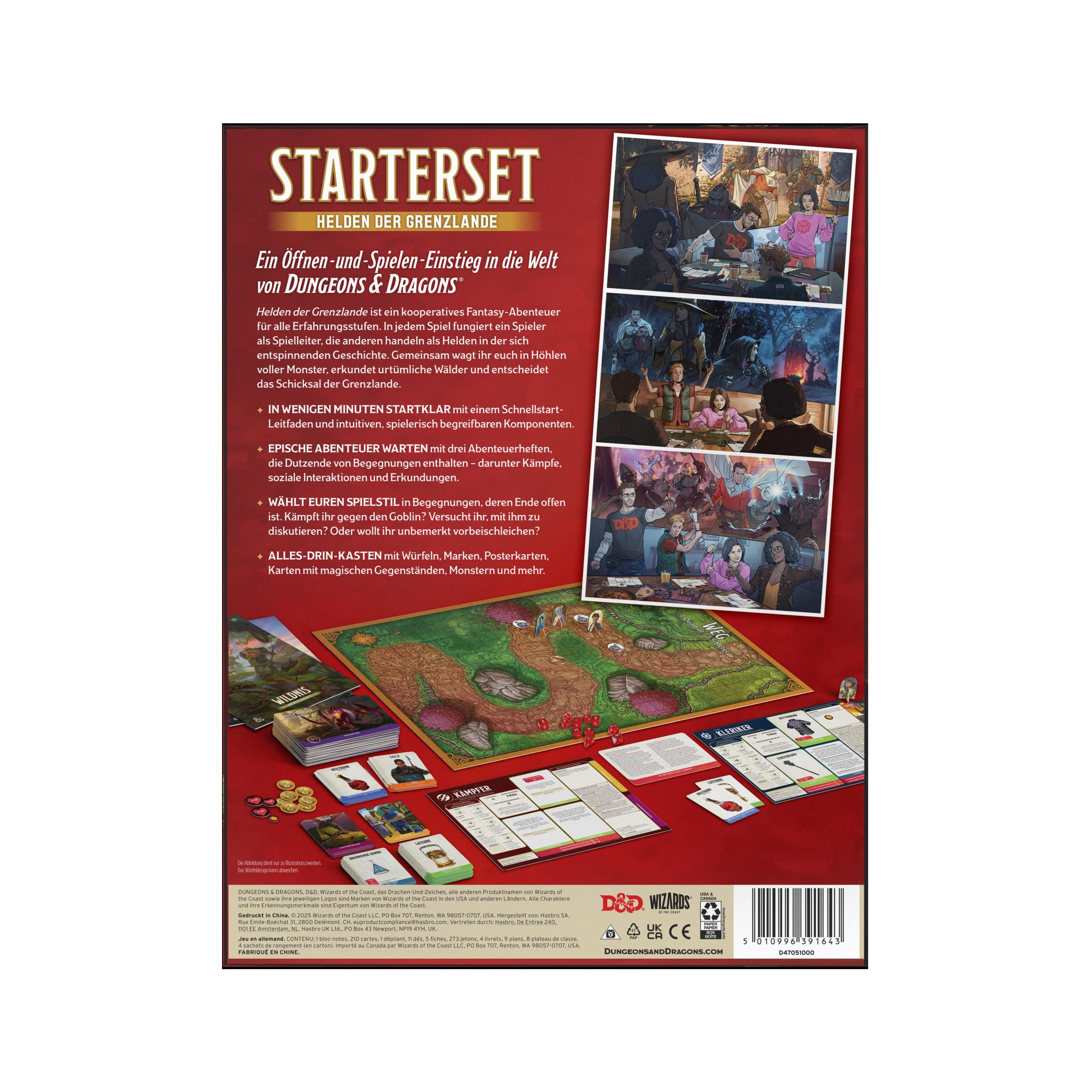 Dungeons & Dragons Starter Set: Helden der Grenzlande | D&D Fantasy-Abenteuerspiel für 3–5 Spieler (Deutsche Version)