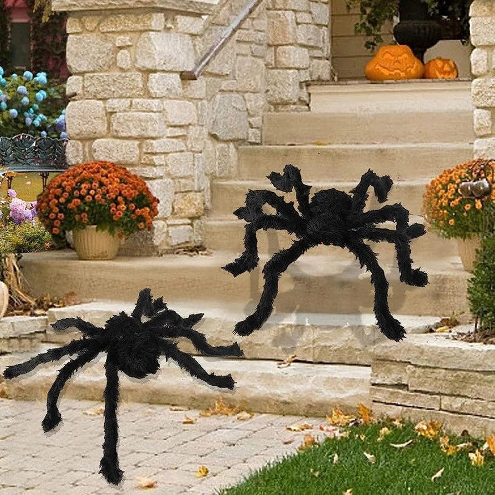 Générique 2024 Halloween Pająk, gigantyczny pająk, dekoracje na Halloween Duży straszny Pająk Halloween Deco Horror na podwórko dom nawiedzony Halloween dekoracje na patio