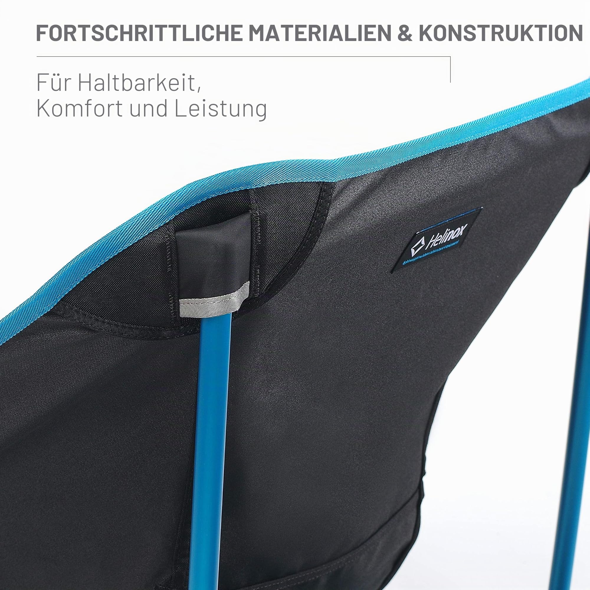 Helinox Incline Festival Chair | Campingstuhl,Klappstuhl,Aluminium,leicht,stabil,faltbar,kompakt,inkl Tragetasche (Black)